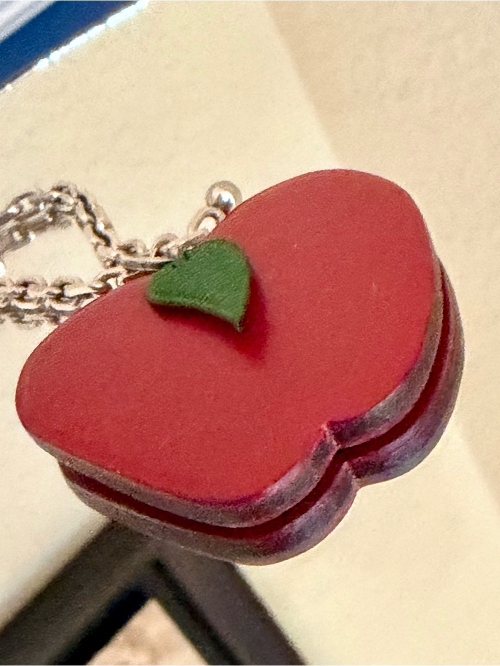 HERMES Hermes Keychain Bag Charm Fruit Apple Seasonal Men Women Red 20499999 - Picture 9 of 16